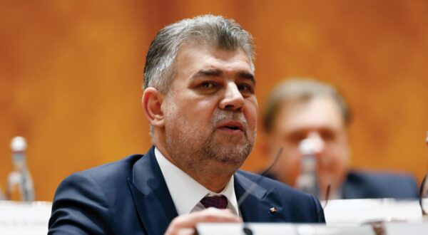 (250228) -- BUCHAREST, Feb. 28, 2025 (Xinhua) -- Romania's Prime Minister Marcel Ciolacu is seen during a censorship motion against his government at the Parliament Palace in Bucharest, Romania, Feb. 28, 2025. The Romanian Parliament rejected a motion of no confidence against Prime Minister Marcel Ciolacu's government on Friday.    The motion, initiated Tuesday by opposition parties Alliance for the Union of Romanians (AUR), S.O.S. Romania, and the Party of Young People (POT), received 147 votes in favor and one against, falling short of the 233 votes needed for adoption. (Photo by Cristian Cristel/Xinhua) Photo: Cristian Cristel/XINHUA