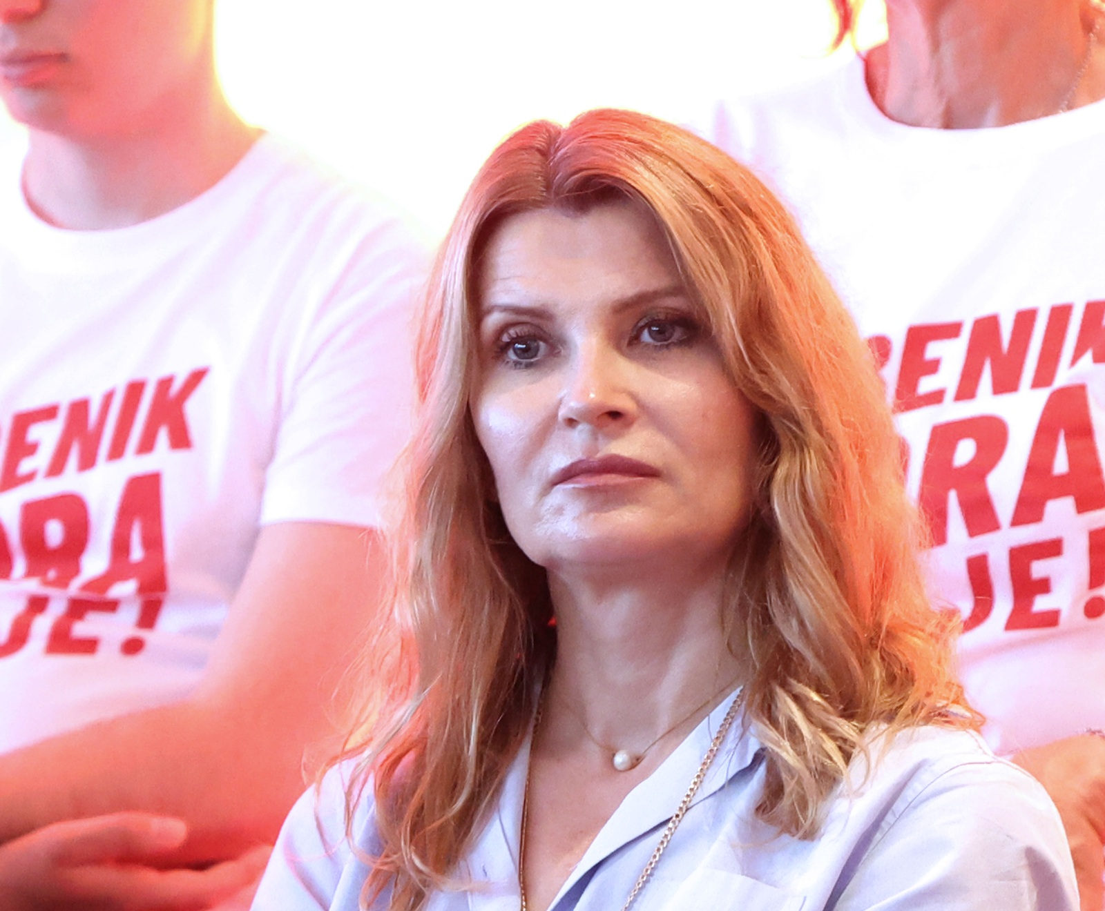 08.04.2025., Sibenik -Predstavljanje programa koalicije SDP  Mozemo koji su kroz moderirani razgovor predstavili Tonci Restovic, saborski zastupnik i kandidat za gradonacelnika Sibenika i Maja Sintic, kandidatkinja za zamjenicu gradonacelnika. Predstavljanju programa nazocili su Sabina Glasovac, potpredsjednica Hrvatskog sabora, Sandra Bencic, saborska zastupnica te kandidati s liste za Gradsko vijece Grada Sibenika. Photo: Dusko Jaramaz/PIXSELL
