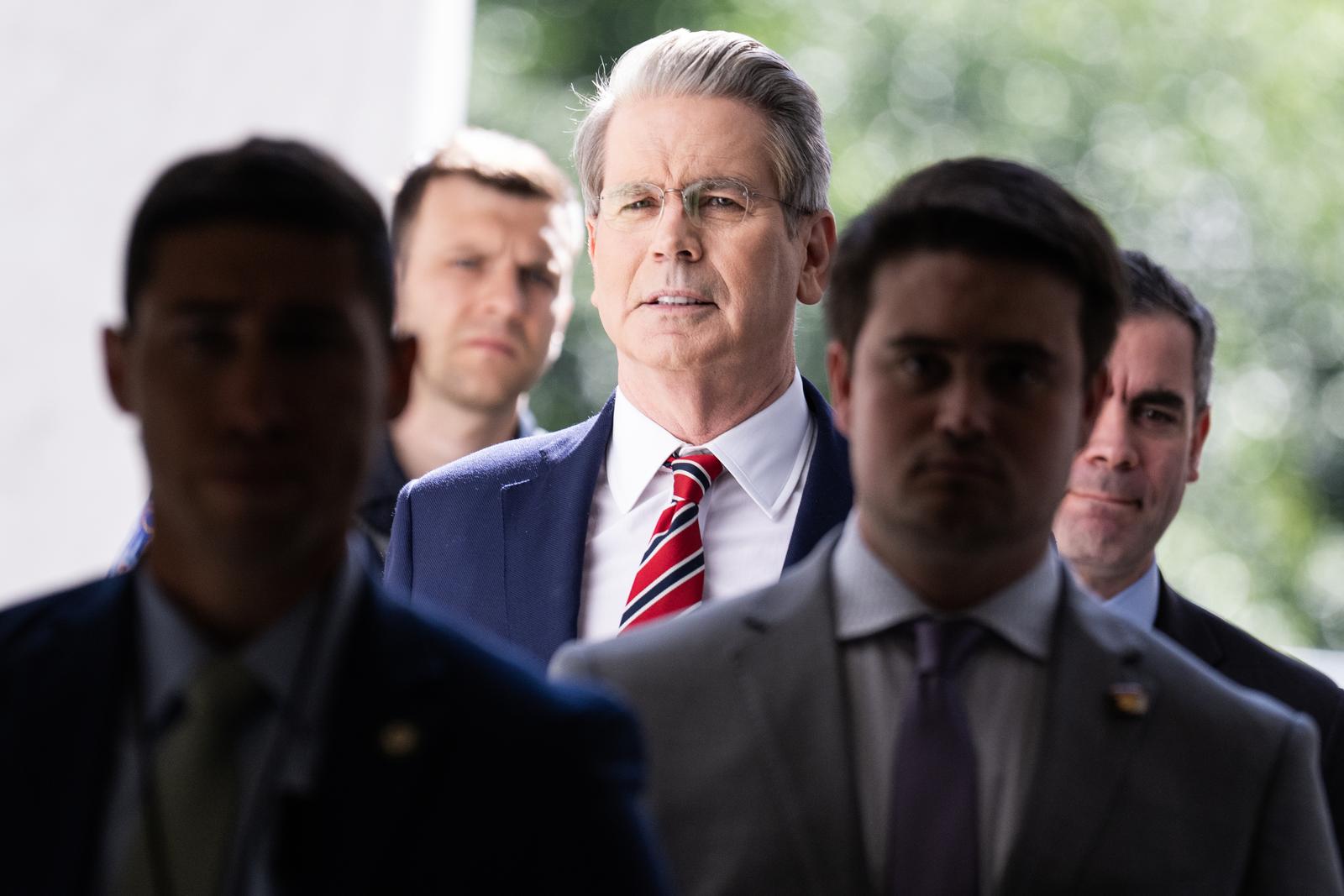 UNITED STATES - MAY 7: Treasury Secretary Scott Bessent arrives for the House Financial Services Committee hearing on the State of the International Financial System, in Rayburn building on Wednesday, May 7, 2025. (Tom Williams/CQ Roll Call/Sipa USA) Photo: CQ-Roll Call/SIPA USA