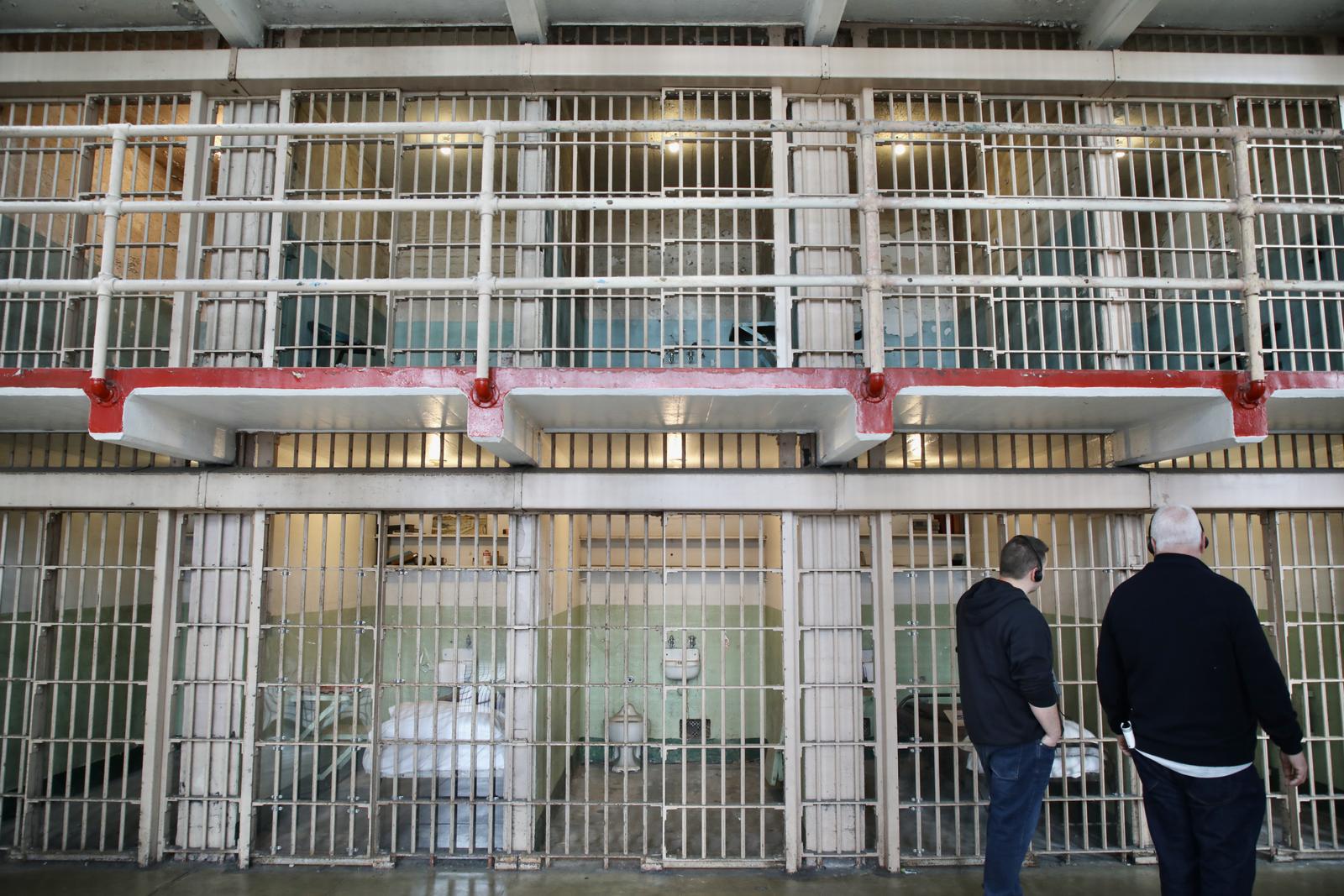 Tourists visit the cellhouse of the former Alcatraz prison. Alcatraz Island is an island located in San Francisco Bay, California, USA, that served as a high-security federal prison between 1934 and 1963. It has since been converted into a historic site managed by the United States National Park Service. (Photo by Apolline Guillerot-Malick / SOPA Images/Sipa USA) Photo: SOPA Images/SIPA USA