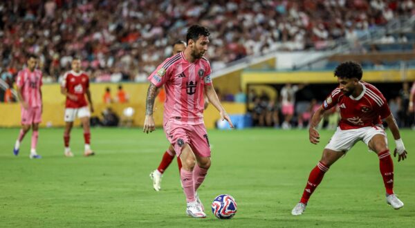 Miami,United States of America,June 14th,2025: Lionel Messi 10 of Inter Miami CF controls the ball during the FIFA Club World Cup game between Al Ahly FC vs Inter Miami CF at Hard Rock Stadium,Miami on June 14th,2025 (Joao Bravo SPP) Copyright: xJoaoxBravoxx spp-en-JoBr-JBF-1074