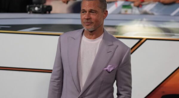 American actor Brad Pitt poses for a photo at an event promoting the film "F1 The Movie" in Mexico City, Monday, June 9, 2025. (AP Photo/Fernando Llano) Mexico F1 The Movie