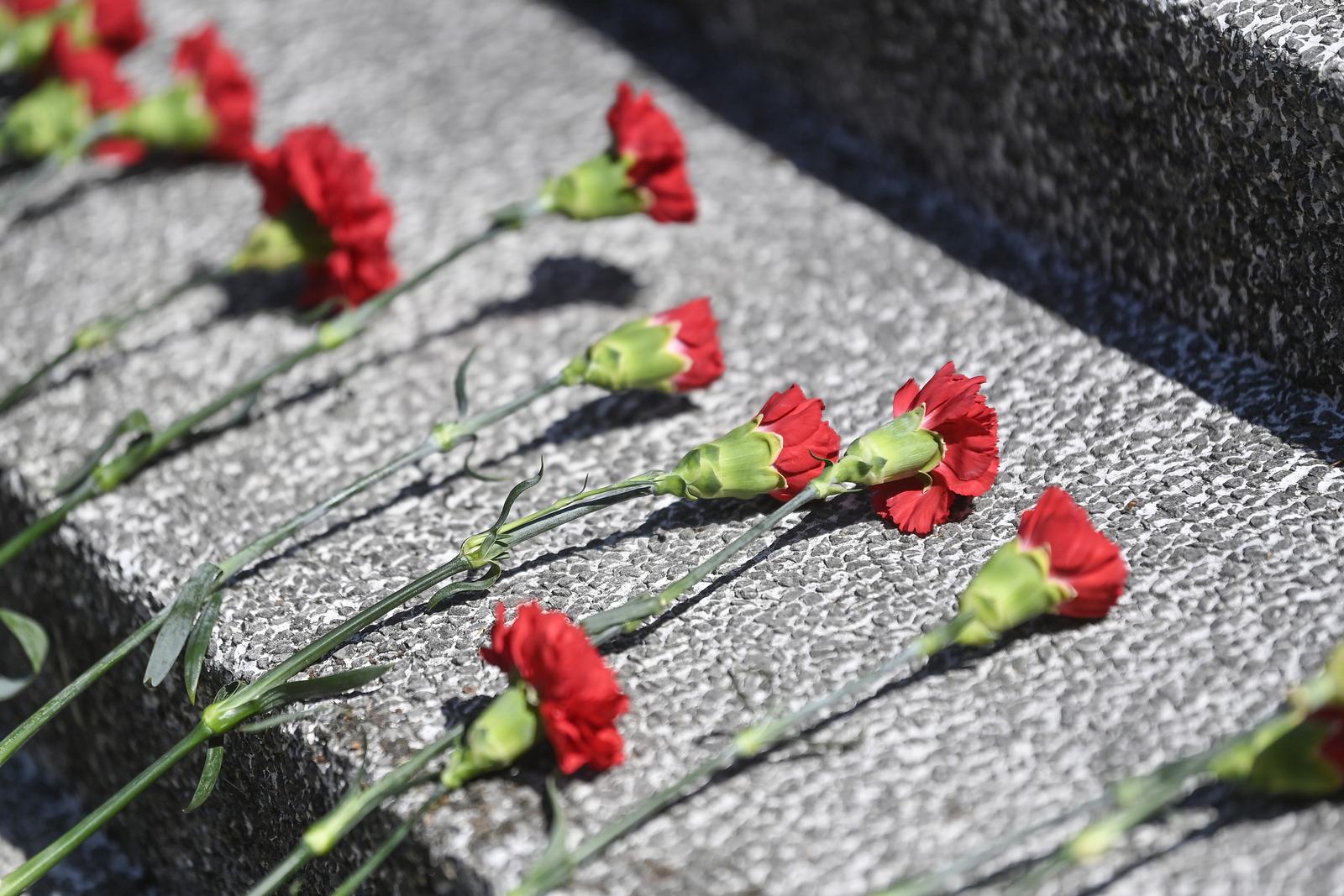 22.06.2025., Sisak - Obiljezavanje dana antifasisticke borbe u spomen parku Brezovica kraj Siska u povodu 84. obljetnice osnivanja prvog sisackog partizanskog odreda i prve antifasisticke borbene jedinice u ovom djelu Europe. Photo: Igor Soban/PIXSELL