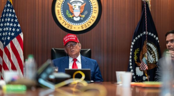 epa12190408 A handout photo made available by the White House shows US President Donald Trump in the Situation Room of the White House in Washington, DC, USA, 21 June 2025. Later in the day, President Trump spoke to the nation about the US bombing of nuclear sites at three places in Iran: Fordow, Natanz and Esfahan.  EPA/WHITE HOUSE / HANDOUT   EDITORIAL USE ONLY/NO SALESHANDOUT EDITORIAL USE ONLY/NO SALES