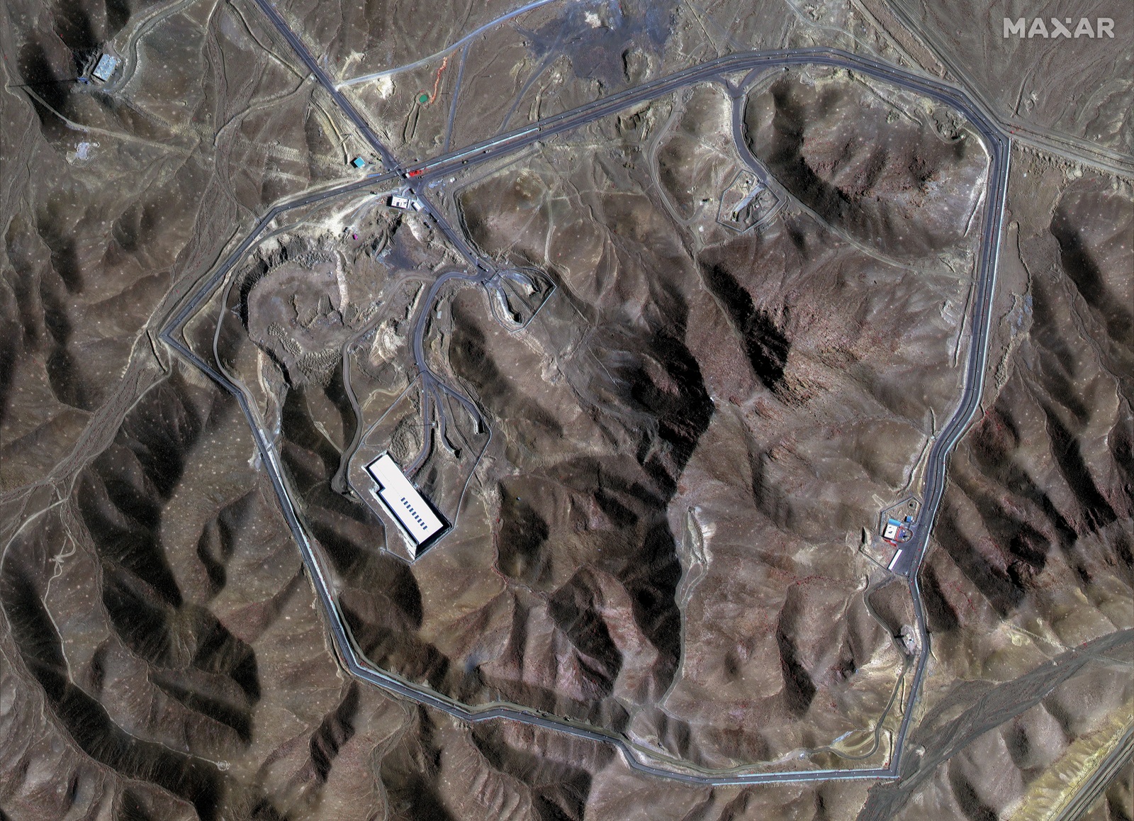 epa12190793 A handout satellite image made available by Maxar Technologies shows an overview of the Fordo underground uranium enrichment facility before the US airstrikes, in Iran, 20 June 2025 (issued 22 June 2025). The US forces struck three of Iran's key nuclear sites: Natanz, Isfahan and Fordo (Fordow), US President Trump announced on 21 June.  EPA/MAXAR TECHNOLOGIES HANDOUT MANDATORY CREDIT: SATELLITE IMAGE 2025 MAXAR TECHNOLOGIES -- THE WATERMARK MAY NOT BE REMOVED/CROPPEDHANDOUT EDITORIAL USE ONLY/NO SALES