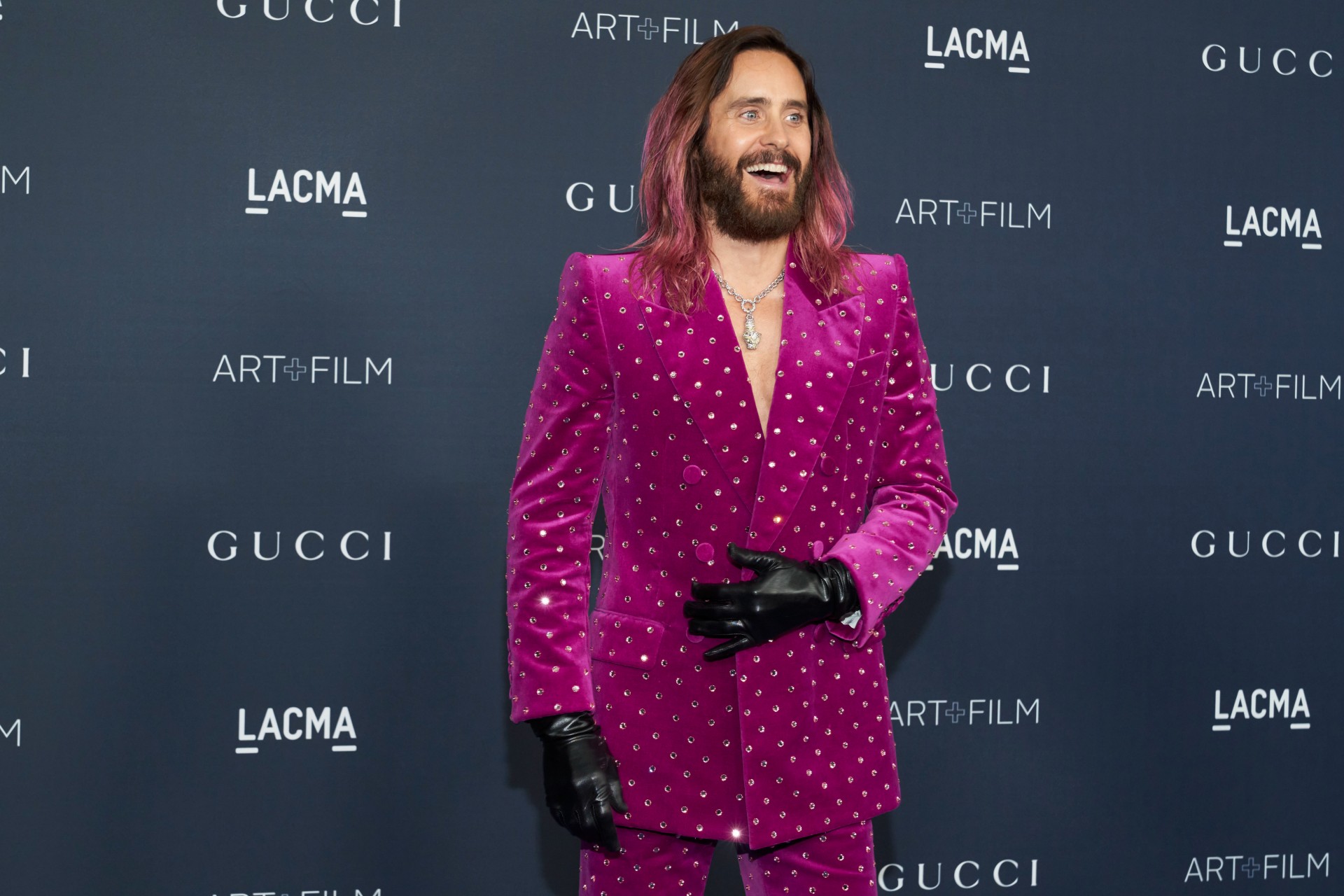 Jared Leto arrives at the LACMA Art+Film Gala on Saturday, Nov. 5, 2022, at the Los Angeles County Museum of Art in Los Angeles. (AP Photo/Allison Dinner) 2022 LACMA Art+Film Gala
