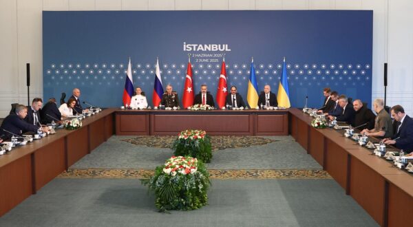 TURKEY, ISTANBUL - JUNE 2, 2025: A new round of Russia-Ukraine talks at Ciragan Palace. Alexander Ryumin/TASS/Sipa USA Photo: Tass/SIPA USA