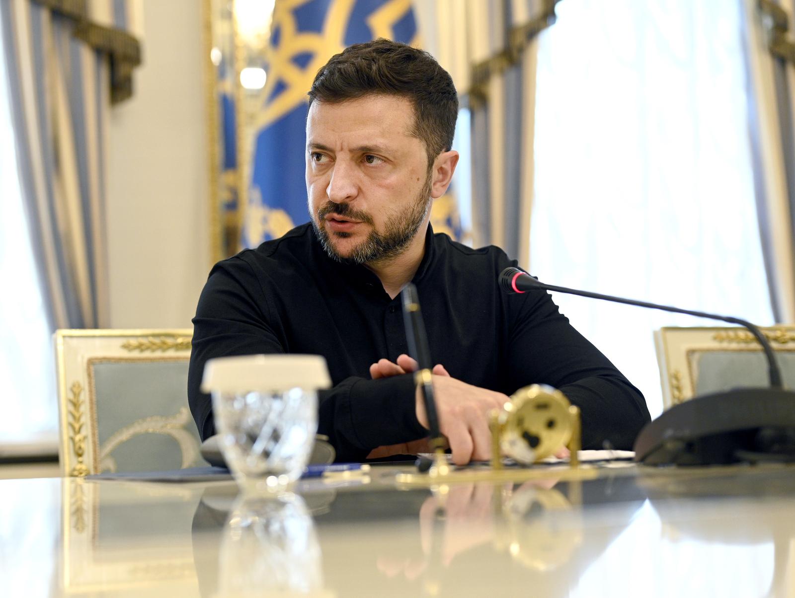 President of Ukraine Volodymyr Zelenskyy holds a briefing in Kyiv, Ukraine, on June 4, 2025. President Volodymyr Zelensky said that Russia has indicated that it is ready to hand over 500 Ukrainian prisoners of war this weekend. (Photo by Danylo Antoniuk/Ukrinform) (Photo by Ukrinform/Ukrinform/Sipa USA) Photo: UKRINFORM/SIPA USA