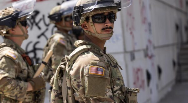Civil unrest and demonstrations against ICE raids in Los Angeles.
CA National Guard at the Federal Building in downtown LA.
6/11/2025 Downtown Los Angeles, CA., USA
(Photo by Ted Soqui/SIPA USA) Photo: TED SOQUI/SIPA USA