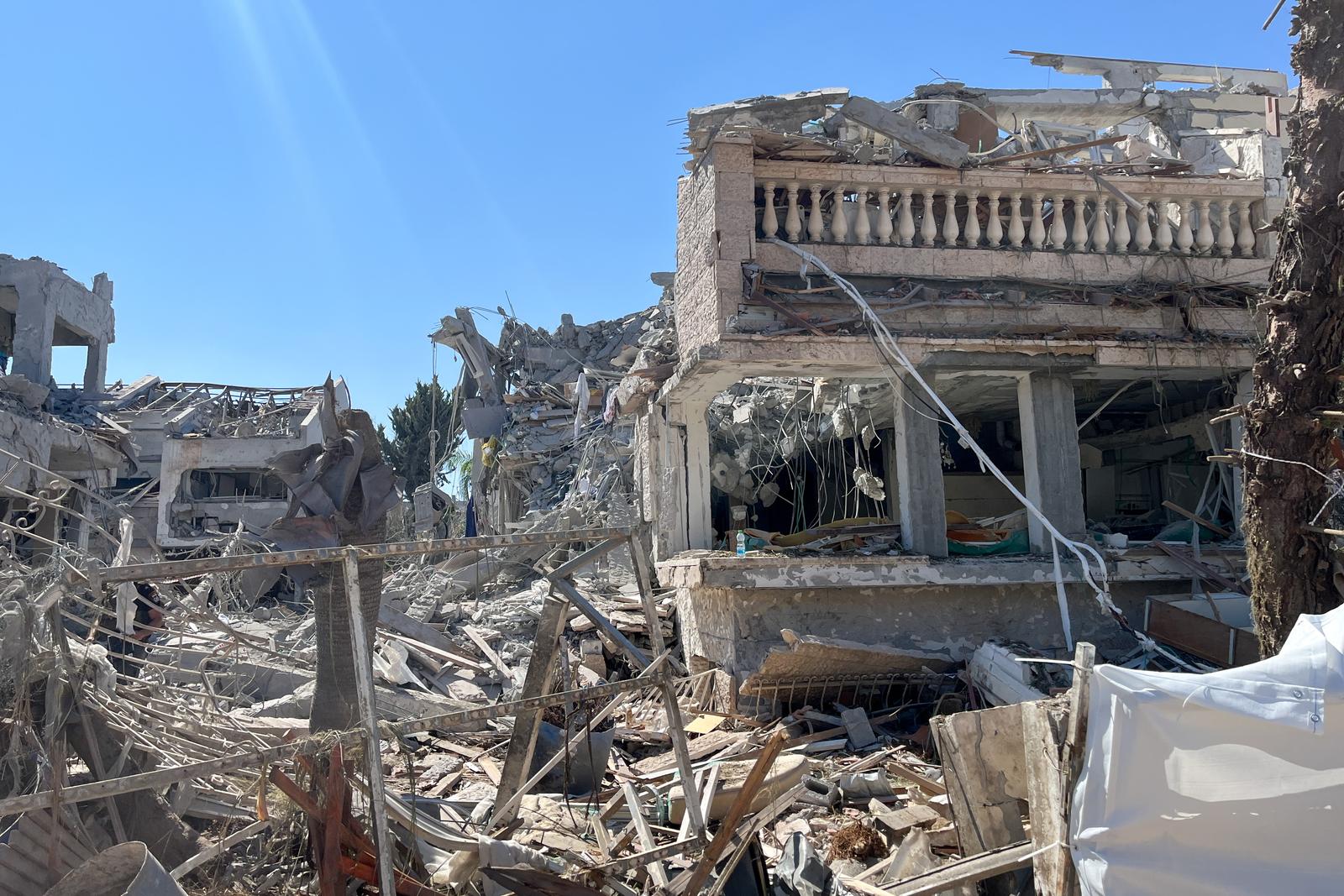 ISRAEL - JUNE 14, 2025: A view of buildings destroyed in a missile attack from Iran. Andrei Shirokov/TASS/Sipa USA Photo: Tass/SIPA USA