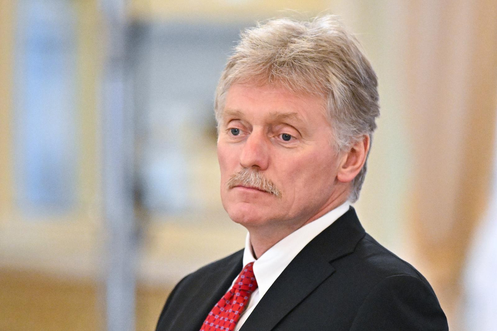 RUSSIA, ST PETERSBURG - JUNE 19, 2025: Russian Presidential Press Secretary Dmitry Peskov attends a meeting of Russia's President Vladimir Putin and Deputy President of the Republic of South Africa Paul Mashatile at the Constantine Palace in Strelna.  Sergei Bobylev/POOL/TASS/Sipa USA Photo: Tass/SIPA USA