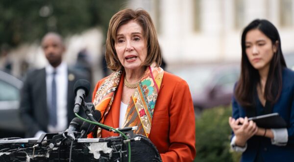 Former House Representative Nancy Pelosi attended a rally to support HK 47 in Capitol Hill in Washington, DC on 19th November, 2024. Dozens of Hong Kongs most prominent pro-democracy figures have been jailed  one for 10 years  in the territorys largest national security trial, after a prosecution that has been widely criticised as politically motivated. (Photo by May Yeung / SOPA Images/Sipa USA) Photo: SOPA Images/SIPA USA