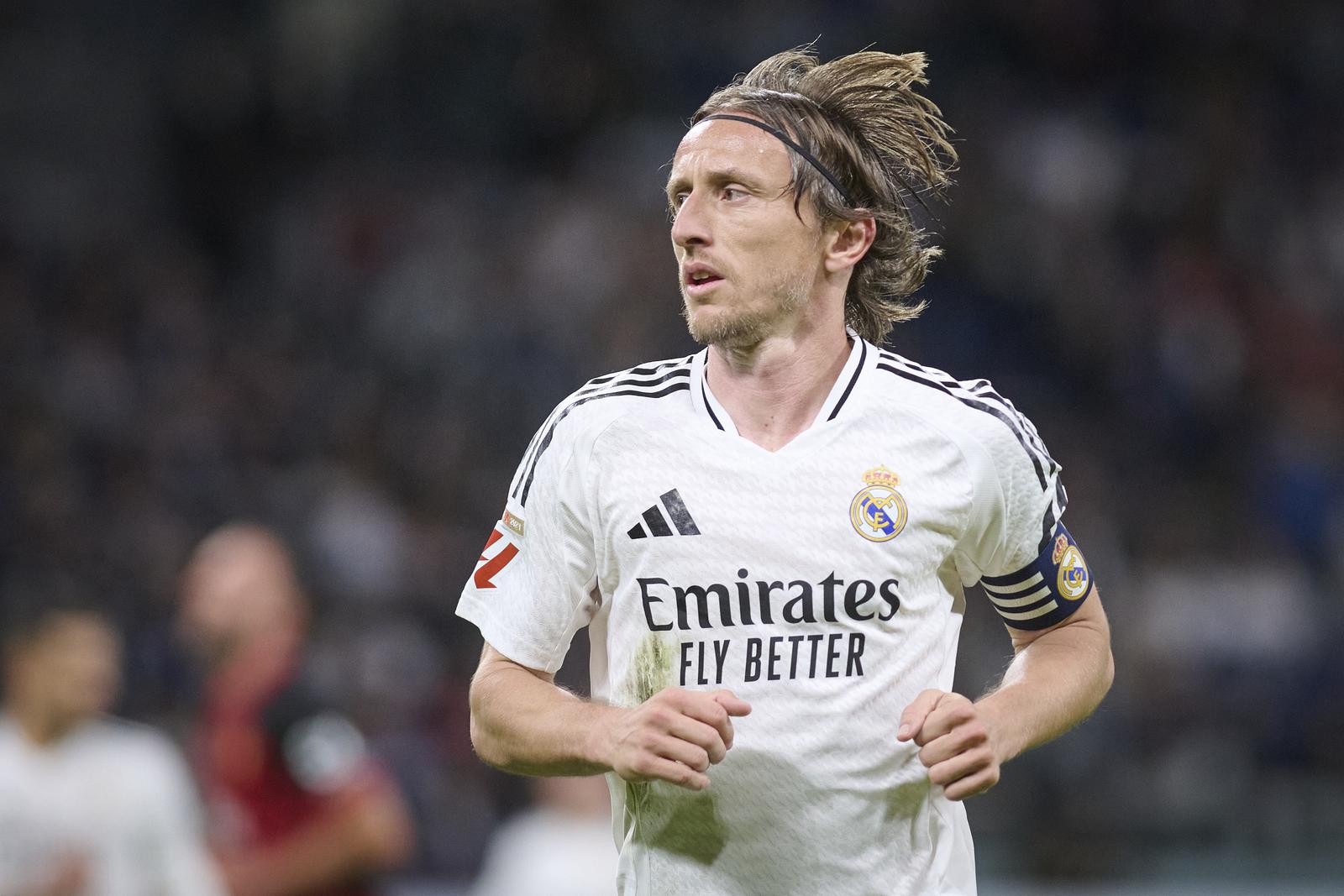 Real Madrid CFs Luka Modric during La Liga match. May 14 ,2025. (ALTERPHOTOS/Ropero) Photo: Alter Photos/SIPA USA