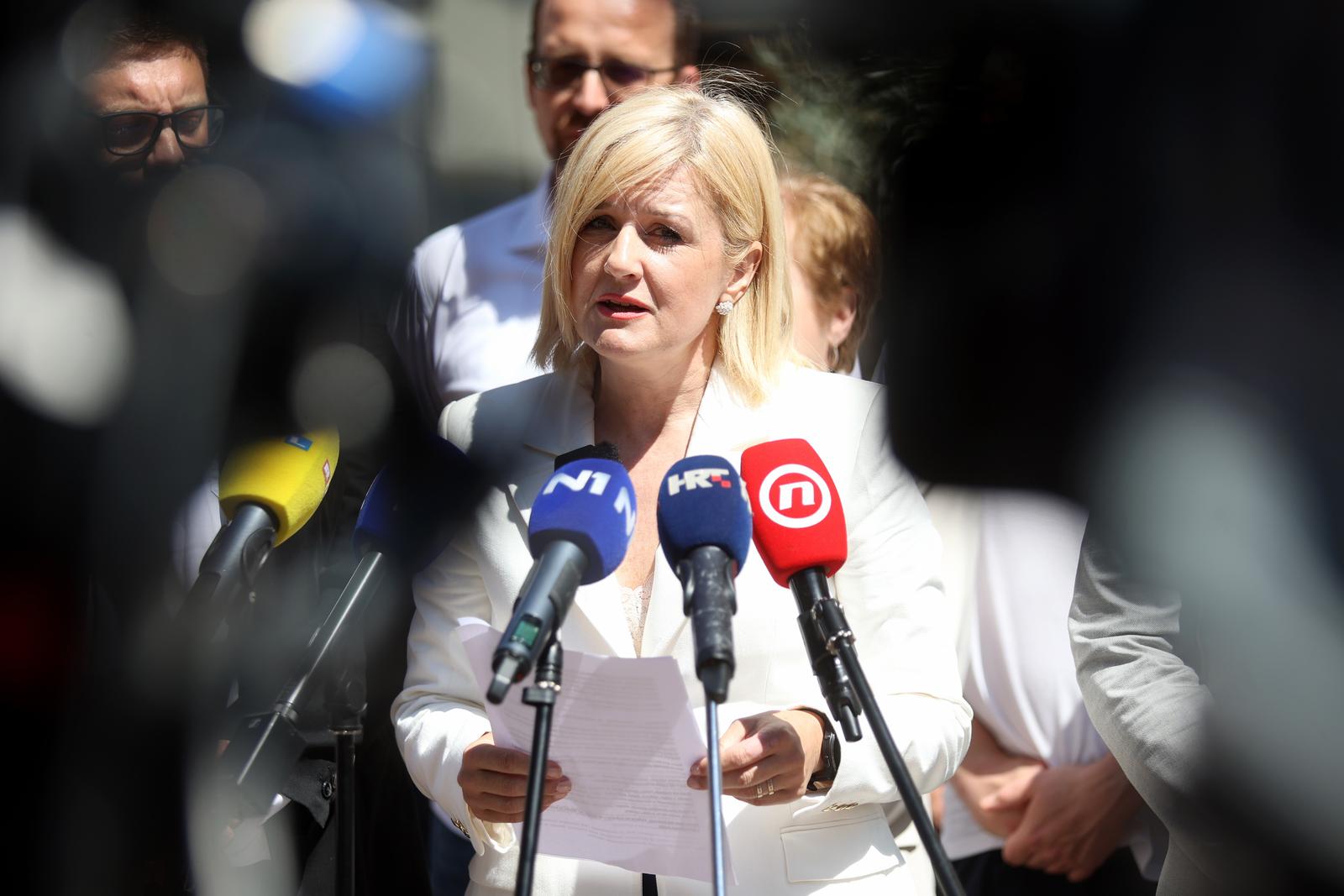 02.06.2025. Rijeka - Konferencija za medije Ive Rincic, izborne pobjednice i nove gradonacelnice Rijeke.  Photo: Nel Pavletic/PIXSELL