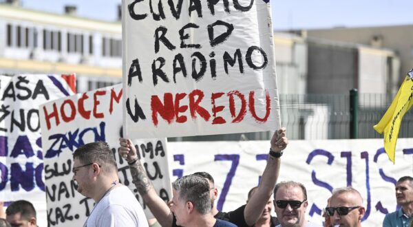 04.06.2025., Zagreb - Prosvjed službenika i namještenika u kaznenim tijelima Photo: Igor Soban/PIXSELL