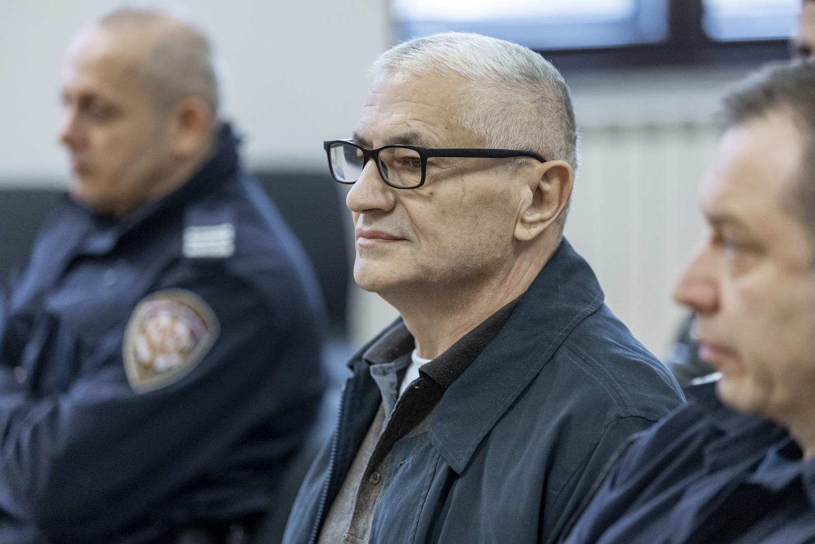 08.01.2024., Osijek - Pocetak sudjenja na Zupanijskom sudu Zeljku Travici, osumnjiceniku za ratni zlocin pocinjen nad Hrvatima 1991. godine u Cericu i Mirkovcima kod Vinkovaca. Na fotografiji Zeljko Travica Photo: Davor Javorovic/PIXSELL