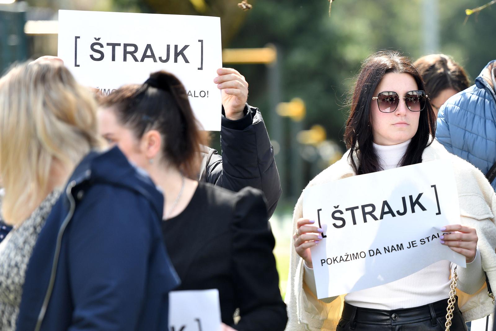 09.04.2025., Varazdin- Konferencija za medije Nezavisnih sindikata povodom provedenog strajka skola na sjeveru Hrvatske. Photo: Vjeran Zganec Rogulja/PIXSELL