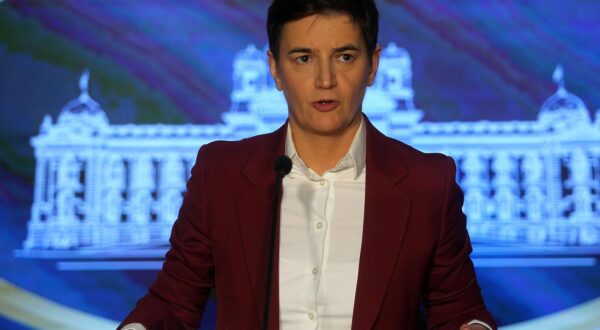 08, May, 2025, Belgrade - The Speaker of the National Assembly of the Republic of Serbia, Ana Brnabic, held a press conference in the central hall of the House of the National Assembly. Ana Brnabic. Photo: A.K./ATAImages

08, maj, 2025, Beograd - Predsednica Narodne skupstine Republike Srbije Ana Brnabic odrzala je konferenciju za medije u centralnom holu Doma Narodne skupstine. Photo: A.K./ATAImages Photo: A.K./ata images/PIXSELL