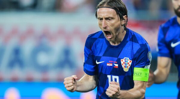 09.06.2025., Opus Arena, Osijek - Kvalifikacije za FIFA Svjetsko nogometno prvenstvo 2026., skupina L, Hrvatska - Ceska. Luka Modric Photo: Davor Javorovic/PIXSELL