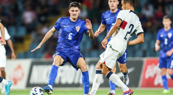 10.09.2024., stadion Branko Cavlovic Cavlek, Karlovac - Kvalifikacije za Europsko U-21 prvenstvo, Hrvatska U-21 - Portugal U-21. Photo: Luka Stanzl/PIXSELL