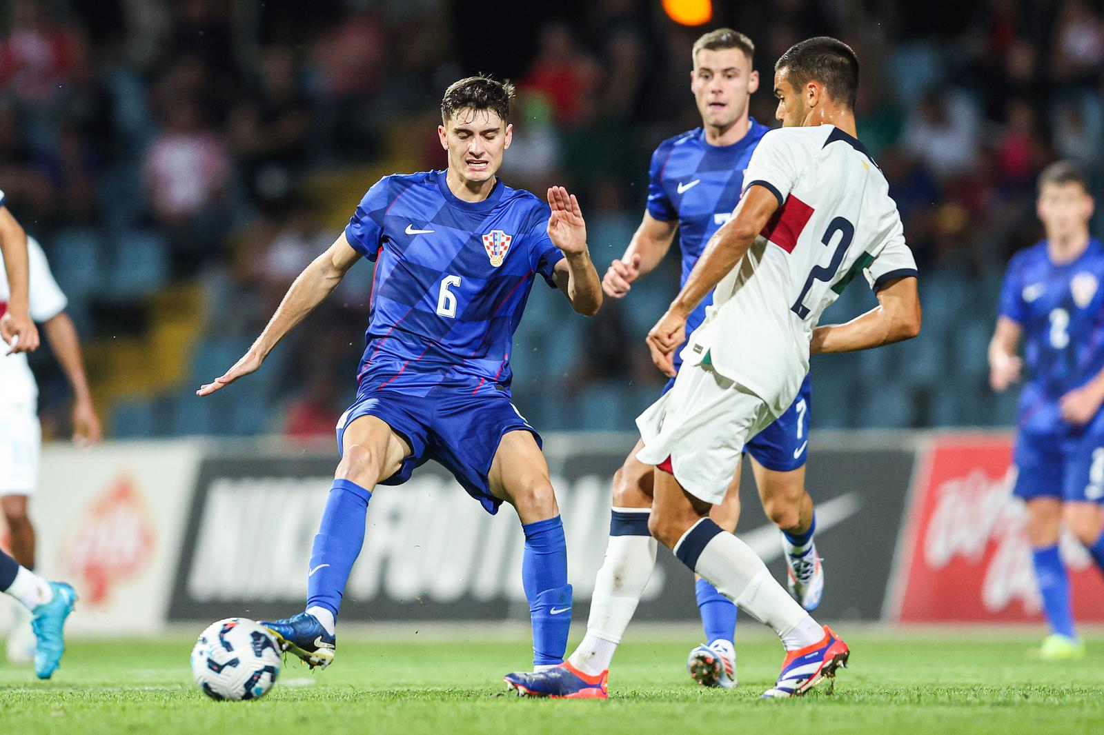 10.09.2024., stadion Branko Cavlovic Cavlek, Karlovac - Kvalifikacije za Europsko U-21 prvenstvo, Hrvatska U-21 - Portugal U-21. Photo: Luka Stanzl/PIXSELL