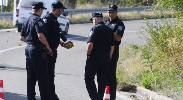 10.10.2023., Tromilja - Prometna nesreca u kojoj su sudjelovali automobil i motocikl. Photo: Hrvoje Jelavic/PIXSELL