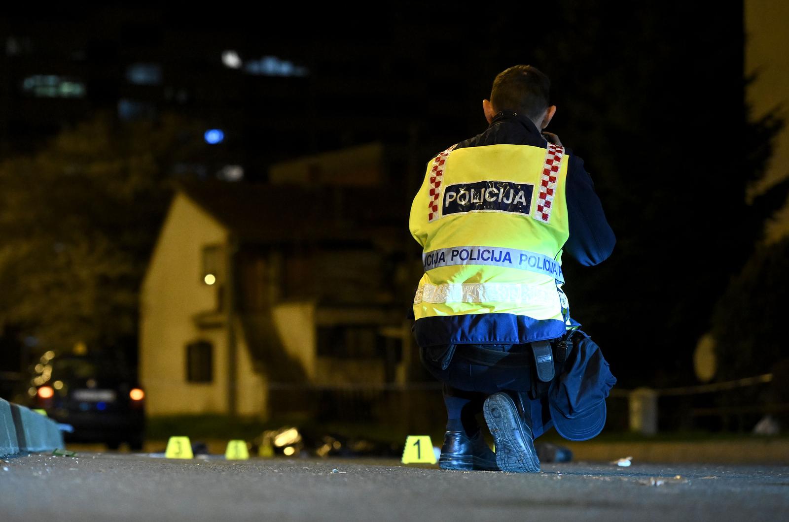 11.03.2025., Zagreb - U prometnoj nesreci na krizanju Ulice Ivana Matetica Ronjgova i Ulice Josipa Slavenskog poginula je jedna osoba. Photo: Marko Lukunic/PIXSELL