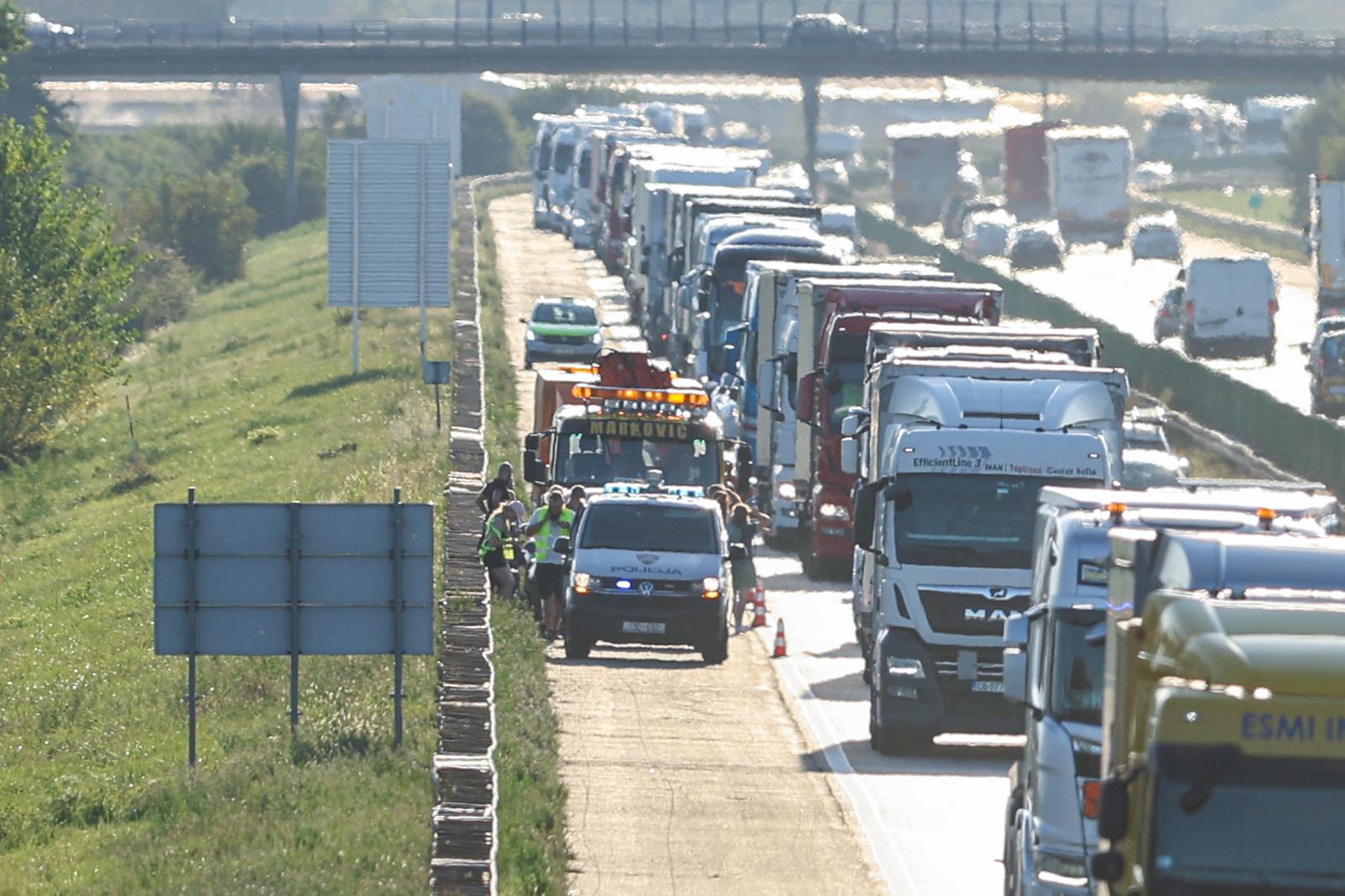 11.09.2024., Zagreb - Prometna nesreca na Zagrebaskoj obilaznici, vise vozila iz smjera Lucko prema Buzinu. Photo: Luka stanzl/PIXSELL