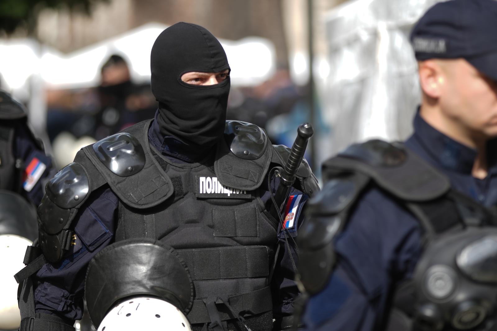 15.03.2025.Srbija, Beograd - Jake policijske snage oko Pionirskog parka u kojem su studneti koji hoće da uce Photo: Dejan Rakita/PIXSELL