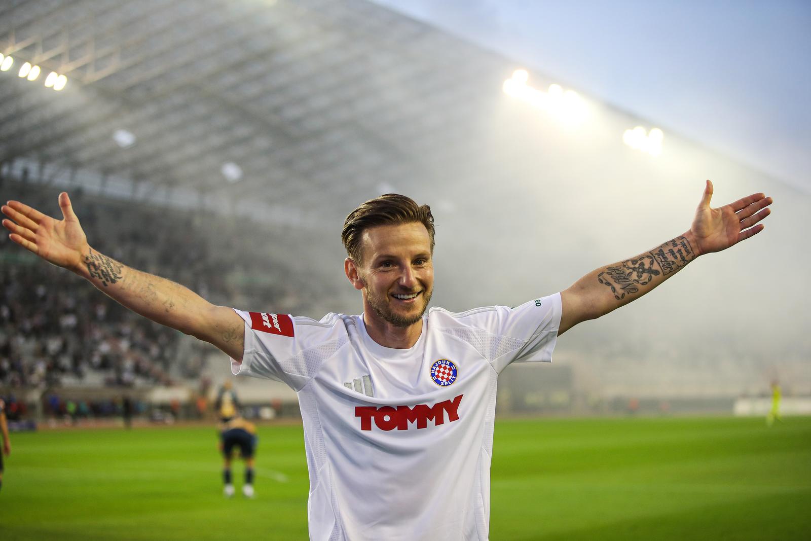 18.05.2025., stadion Poljud, Split - SuperSport HNL, 35. kolo, HNK Hajduk - HNK Rijeka. Ivan Rakitic Photo: Sime Zelic/PIXSELL