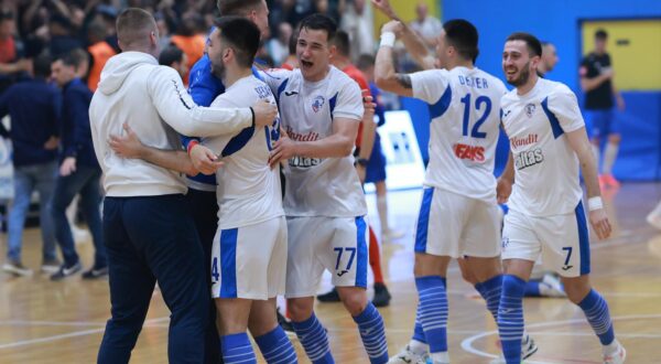 19.05.2025., Osijek - SD Zrinjevac, SuperSport Hrvatska malonogometna liga, polufinale, 4. utakmica, MNK Osijek - MNK Futsal Dinamo Photo: Davor Javorovic/PIXSELL