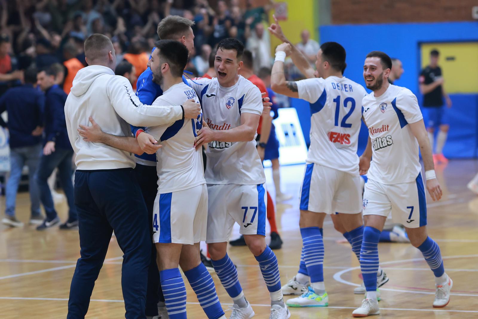 19.05.2025., Osijek - SD Zrinjevac, SuperSport Hrvatska malonogometna liga, polufinale, 4. utakmica, MNK Osijek - MNK Futsal Dinamo Photo: Davor Javorovic/PIXSELL