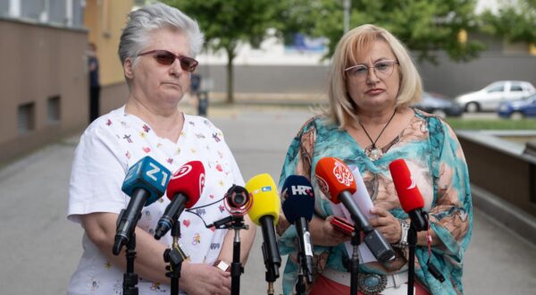 20.06.2025., Zagreb - Hrvatsko drustvo za primarnu zdravstvenu zastitu i Hrvatska udruga ugovornih ordinacija odrzala je konferenciju za medije s temom "Trnoruzice u zdravstvu reprizno upozoravaju na dinosauruse sutnje". Josipa Rodic, Marija Divic. Photo: Davor Puklavec/PIXSELL