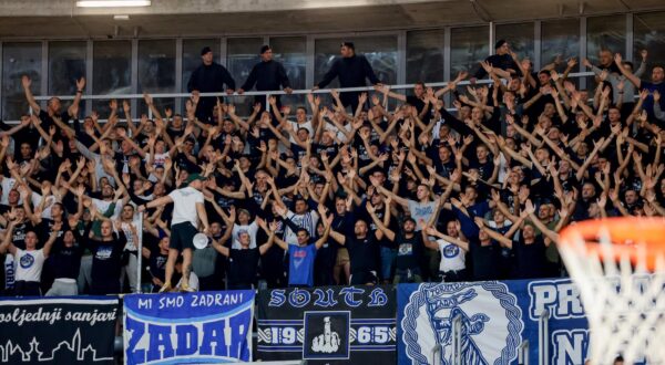 20.10.2024., Zadar - dvorana Kresimira Cosica, Zadar - AdmiralBet ABA liga, 05. kolo, KK Zadar - KK Partizan Photo: Sime Zelic/PIXSELL