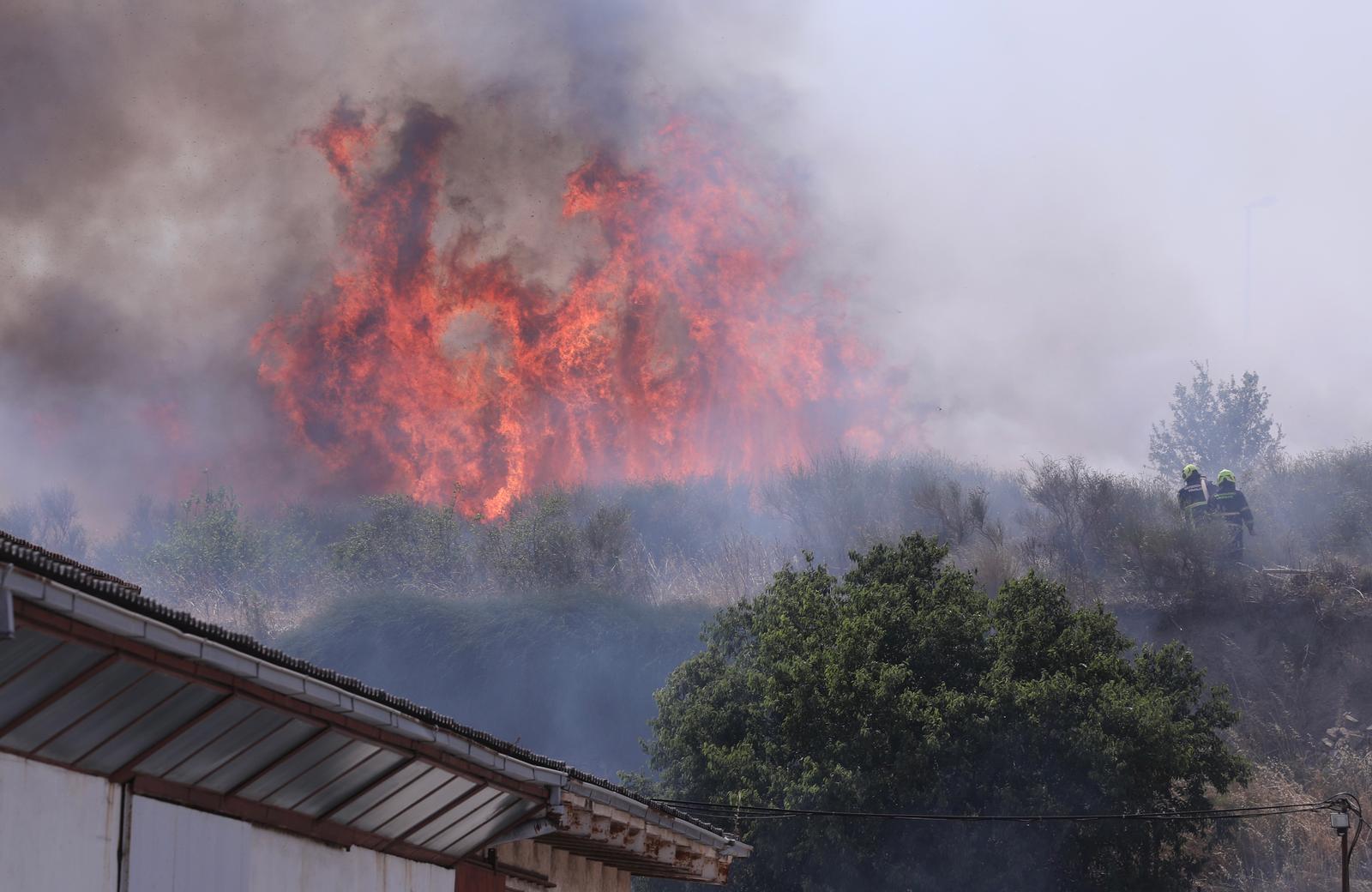 21.06.2025., Split - Tijekom poslijepodneva izbio pozar na Stinicama zapadno od prostora sjeverne luke. Photo: Ivo Cagalj/PIXSELL