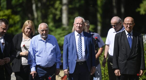 22.06.2025., Sisak - Obiljezavanje dana antifasisticke borbe u spomen parku Brezovica kraj Siska u povodu 84. obljetnice osnivanja prvog sisackog partizanskog odreda i prve antifasisticke borbene jedinice u ovom djelu Europe. Photo: Igor Soban/PIXSELL