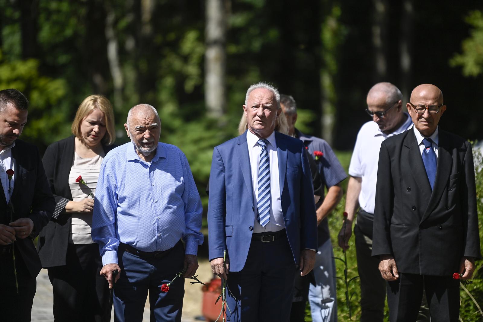 22.06.2025., Sisak - Obiljezavanje dana antifasisticke borbe u spomen parku Brezovica kraj Siska u povodu 84. obljetnice osnivanja prvog sisackog partizanskog odreda i prve antifasisticke borbene jedinice u ovom djelu Europe. Photo: Igor Soban/PIXSELL