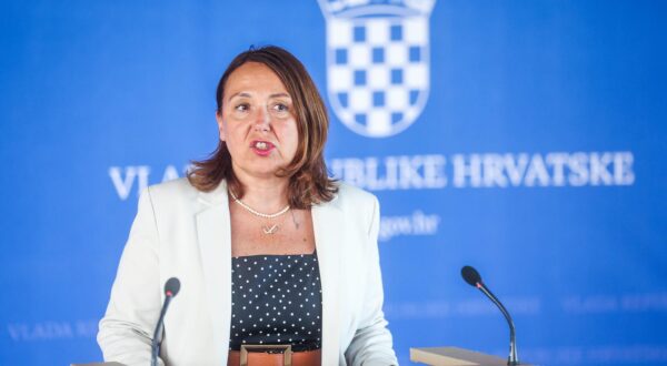27.06.2025., Zagreb - Nakon sjednice Vlade, izjavu je dala ministrica zdravstva Irena Hrstic. Photo: Slavko Midzor/PIXSELL