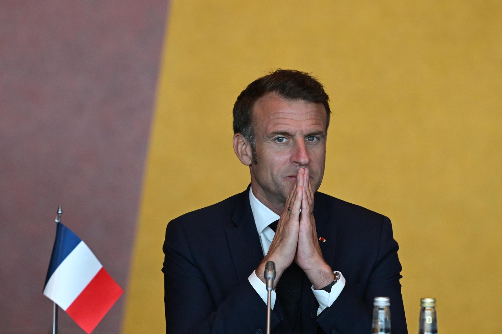 French President Emmanuel Macron takes part in a event on industrial decarbonization at the National Museum in Oslo, Norway on June 23, 2025. French President Emmanuel Macron visits the Kingdom of Norway on June 23 and June 24, 2025, the first visit by a French head of state to Norway since 1984. The visit will underline France's ongoing commitment to the Nordic and Arctic region, particularly in terms of security. The trip will also provide an opportunity to reaffirm Europe's position on the conflicts in Ukraine and the Near and Middle East. Photo by Firas Abdullah/ABACAPRESS.COM Photo: Abdullah Firas/ABACA/ABACA