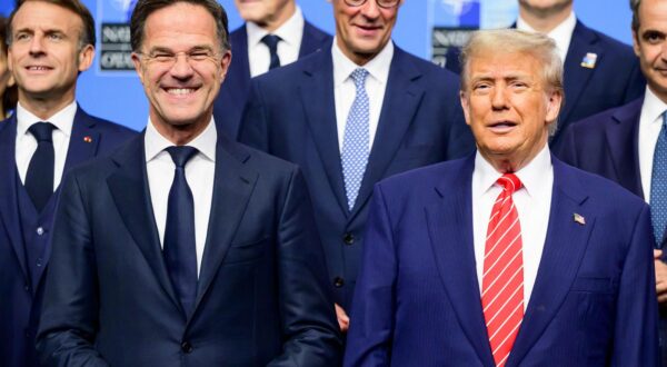 Mark Rutte i Donald Trump
