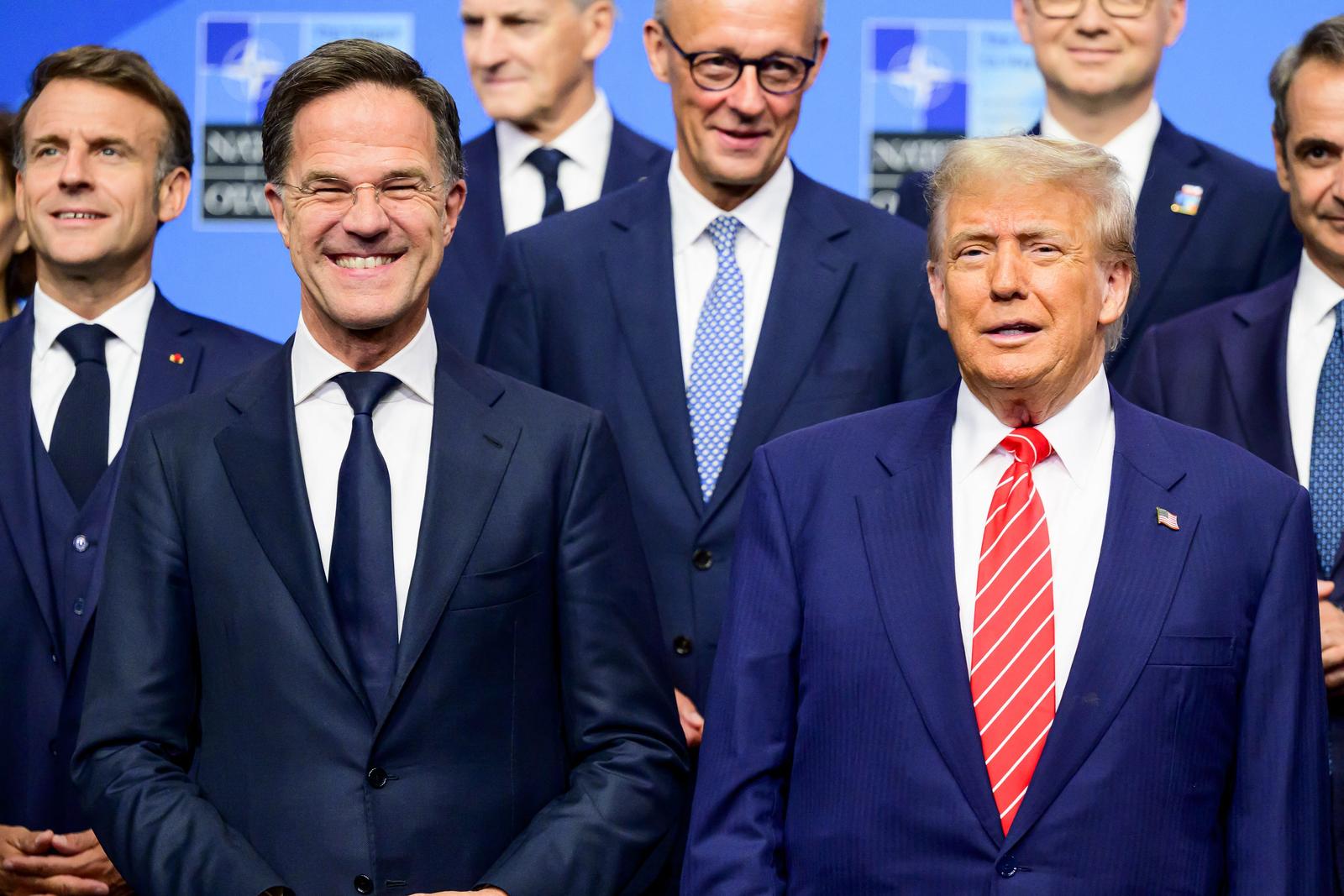 Mark Rutte i Donald Trump