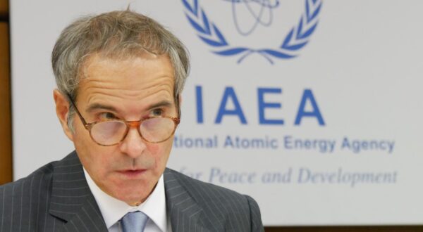 23 June 2025, Austria, Wien: The head of the International Atomic Energy Agency (IAEA), Rafael Grossi, before the start of a special IAEA meeting on the US attacks on Iranian nuclear facilities. Photo: Albert Otti/dpa Photo: Albert Otti/DPA