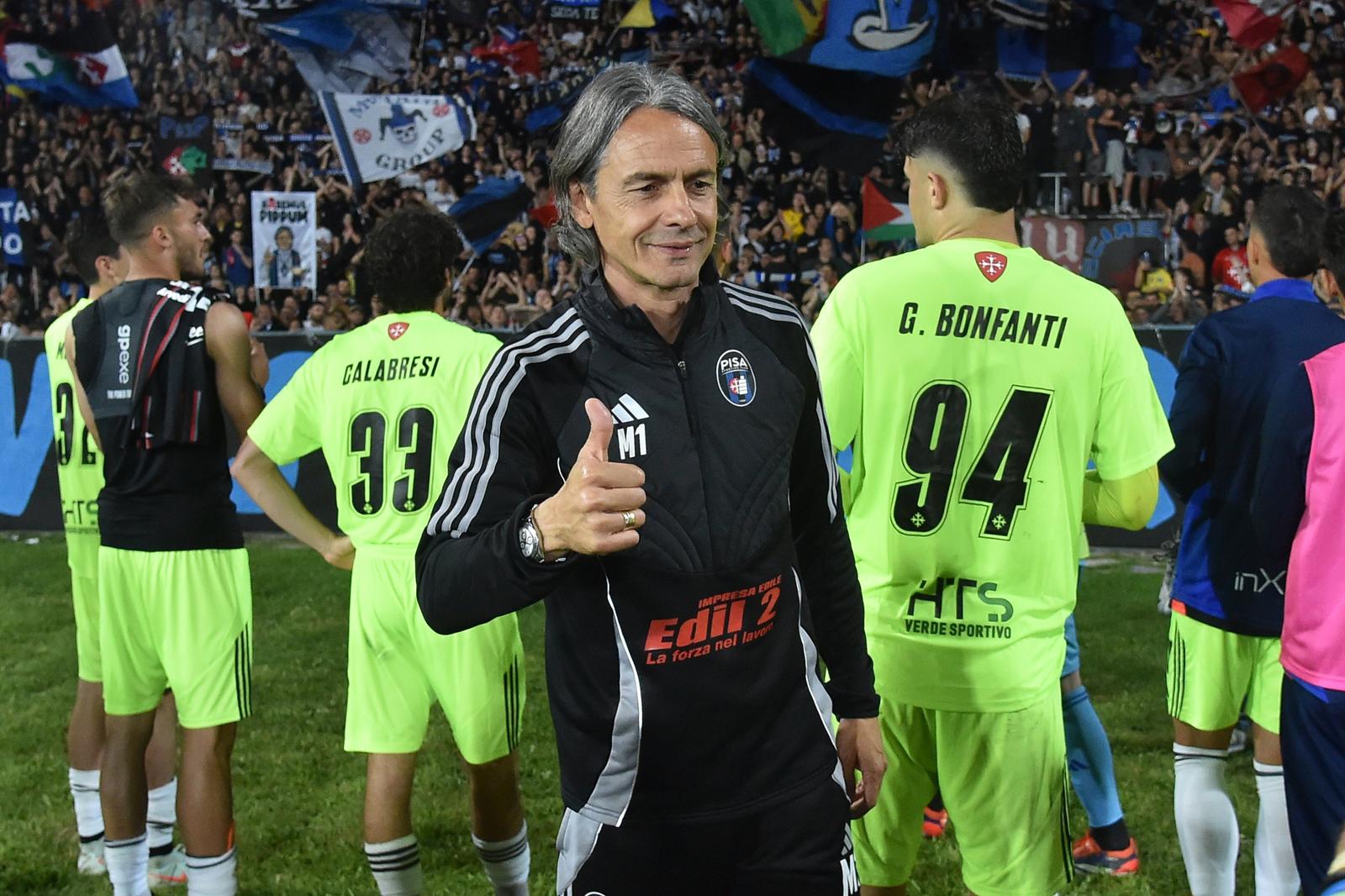 Head coach of Pisa Filippo Inzaghi  during  Pisa SC vs US Cremonese, Italian soccer Serie B match in Pisa, Italy, May 13 2025 Photo: Gabriele Masotti/IPA Sport / ipa-agency.net/IPA