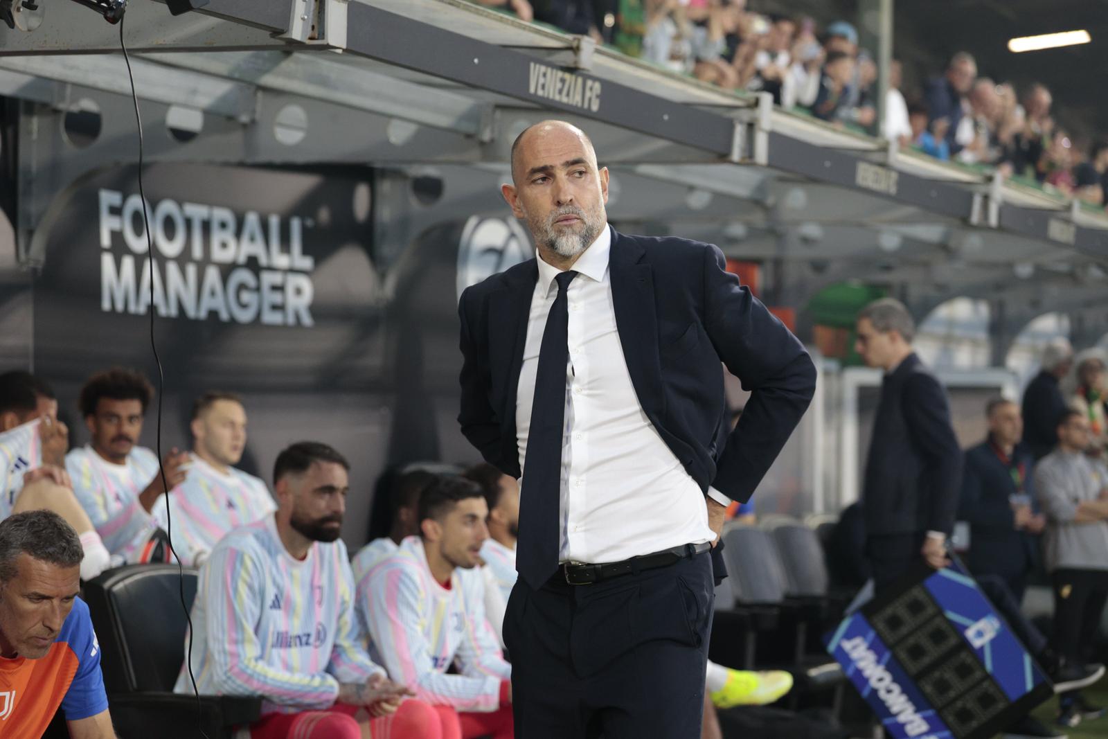 Juventus's head coach IGOR TUDOR during the Italian Serie A Enilive soccer championship football match between Venezia FC and Juventus FC at Pierluigi Penzo Stadium on May 25th, 2025, Venezia, Italy Photo: Mattia Radoni/IPA Sport / ipa-agency.net/IPA