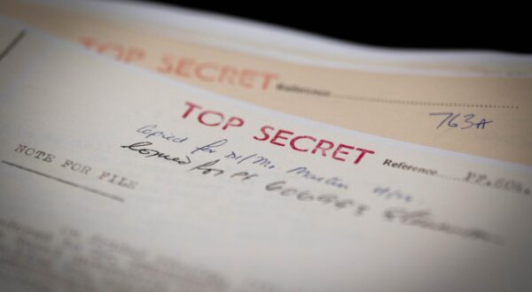 Top Secret markings on some of the files MI5 has made available to the National Archives in Kew, west London. The Cambridge spy Kim Philby declared he would have done it all again after he finally confessed that he had been for years a Russian agent, according to newly-declassified intelligence files. The dramatic moment in January 1963 when he owned up to his treachery after being confronted by his oldest friend, and fellow MI6 officer Nicholas Elliott, is vividly captured in a transcript of their conversation released to the National Archives in Kew, west London. Picture date: Monday January 13, 2025. Photo: James Manning/PRESS ASSOCIATION