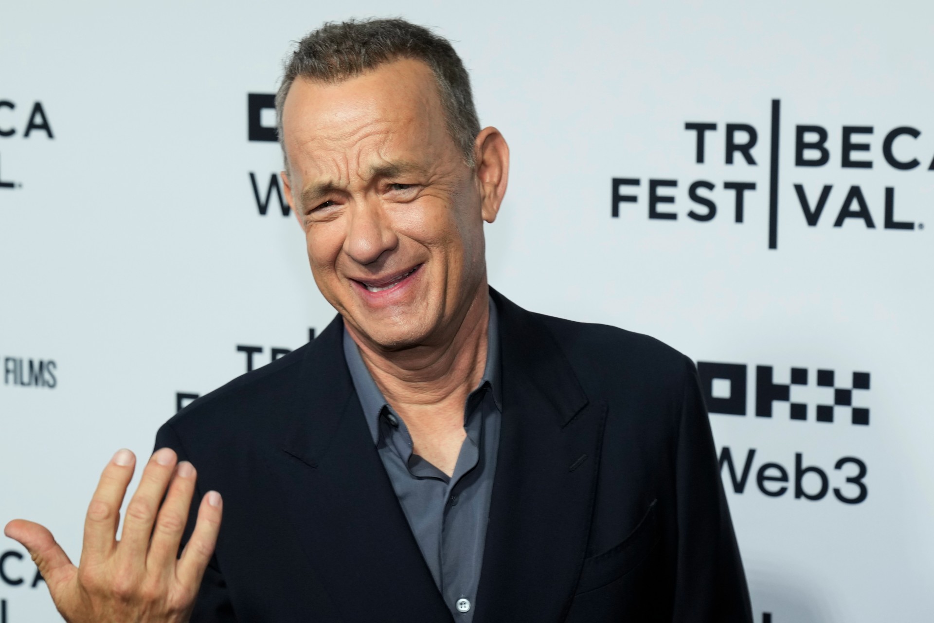 Tom Hanks attends the Tribeca Festival opening night premiere of "Billy Joel: And So It Goes" at the Beacon Theatre on Wednesday, June 4, 2025, in New York. (Photo by Charles Sykes/Invision/AP) 2025 Tribeca Festival - "Billy Joel: And So It Goes" Premiere
