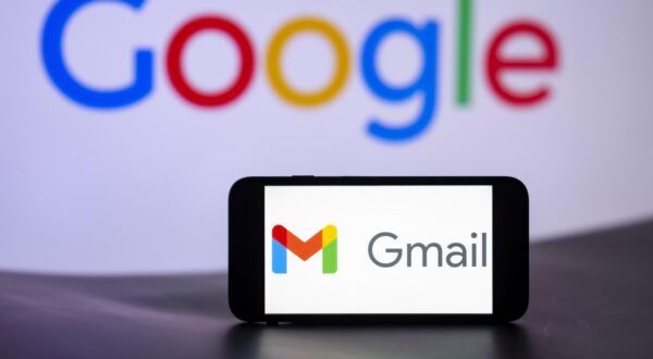 In this photo illustration, the Gmail logo is seen displayed on a mobile phone screen with Google Logo in the background. (Photo by Idrees Abbas / SOPA Images/Sipa USA) *** Strictly for editorial news purposes only *** Photo: SOPA Images/SIPA USA