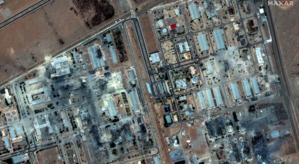 epa12191675 A handout satellite image made available by Maxar Technologies shows damage at the Isfahan nuclear technology center after US airstrikes, in Isfahan, Iran, 22 June 2025. The US Department of Defense announced on 22 June, that the US Central Command conducted overnight strikes against three nuclear facilities in Iran.  EPA/MAXAR TECHNOLOGIES HANDOUT -- MANDATORY CREDIT: SATELLITE IMAGE 2025 MAXAR TECHNOLOGIES -- THE WATERMARK MAY NOT BE REMOVED/CROPPED --HANDOUT EDITORIAL USE ONLY/NO SALES