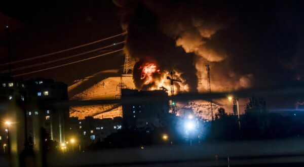 Smoke rises after an explosion in downtown Tehran amid Israel's two-day campaign of strikes against Iran, Sunday, June 15, 2025. Photo by Khoshiran/Middle East Images/ABACAPRESS.COM Photo: Middle East Images/ABACA/ABACA