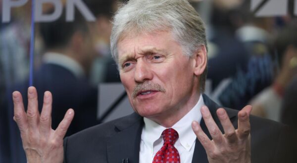 RUSSIA, ST PETERSBURG - JUNE 19, 2025: Russian President Putin's Spokesman Dmitry Peskov on Day 2 of the 28th St Petersburg International Economic Forum (SPIEF) at the Expoforum Convention and Exhibition Centre. Arina Antonova/TASS/Sipa USA Photo: Tass/SIPA USA